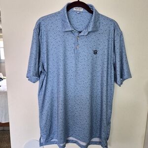VGUC Peter Millar Golf Shirt Polo Medium Summer Comfort Chillax UPF 50